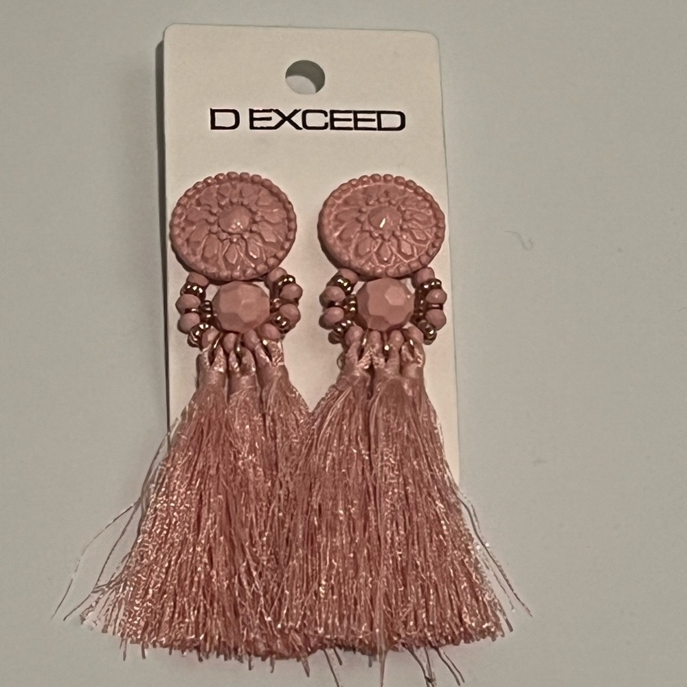 Pink Tassel earrings